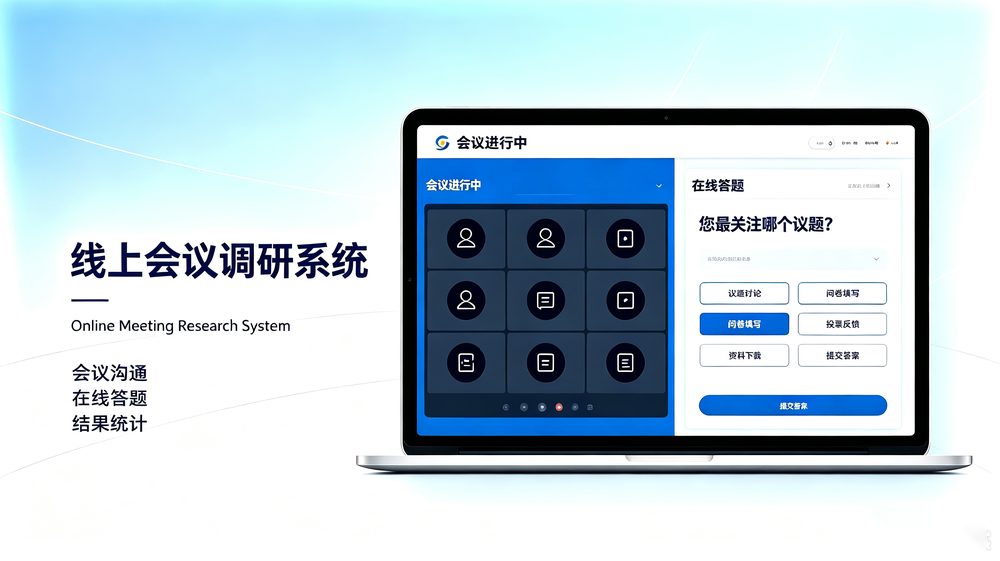 线上会议调研系统